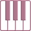 Piano keyboard icon
