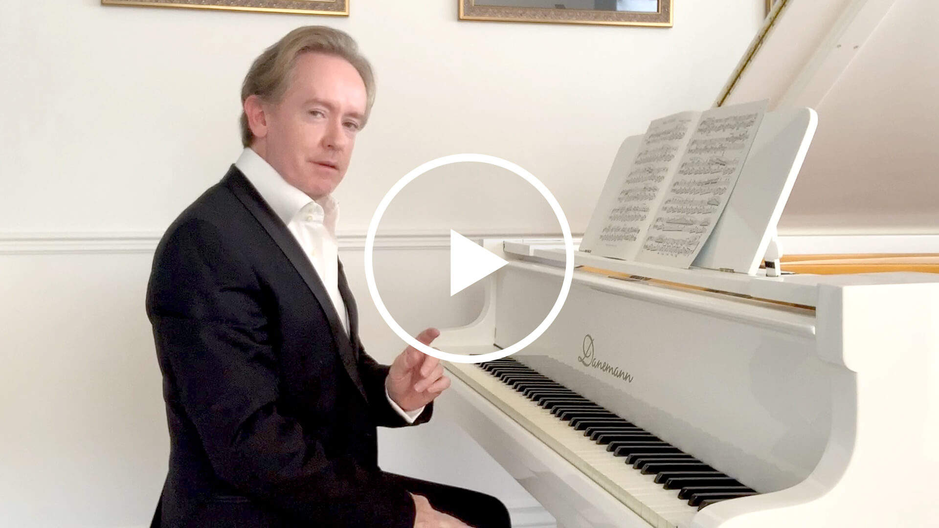 Brendan Hogan giving lesson piano posture